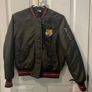 H&M Divided Bomber Jacket with Tiger Patch - US 4/EUR 34
